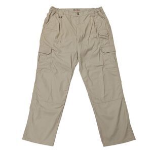 5.11 Tactical Cargo Pants Mens 38x32 Beige Straight Wide Leg Hiking Fishing Work